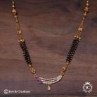 503 Micro Plated Blask Beads With AD Pendent- JCNL503 - 350 (4)