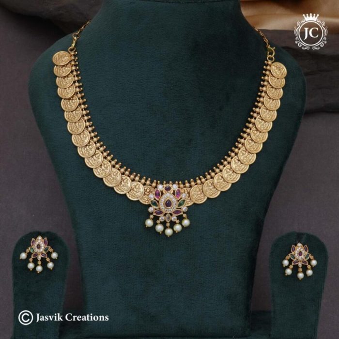 514 Coin With Lotus NEcklace- JCNL514 - 650 (3)