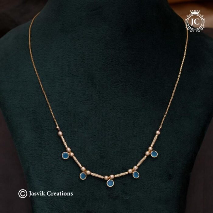 519 Micro Plated Simple Necklace - JCNL519 - 350