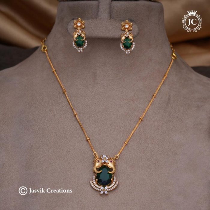 523 Premium Elephant NEcklace - JCNL523 - 650 (3)