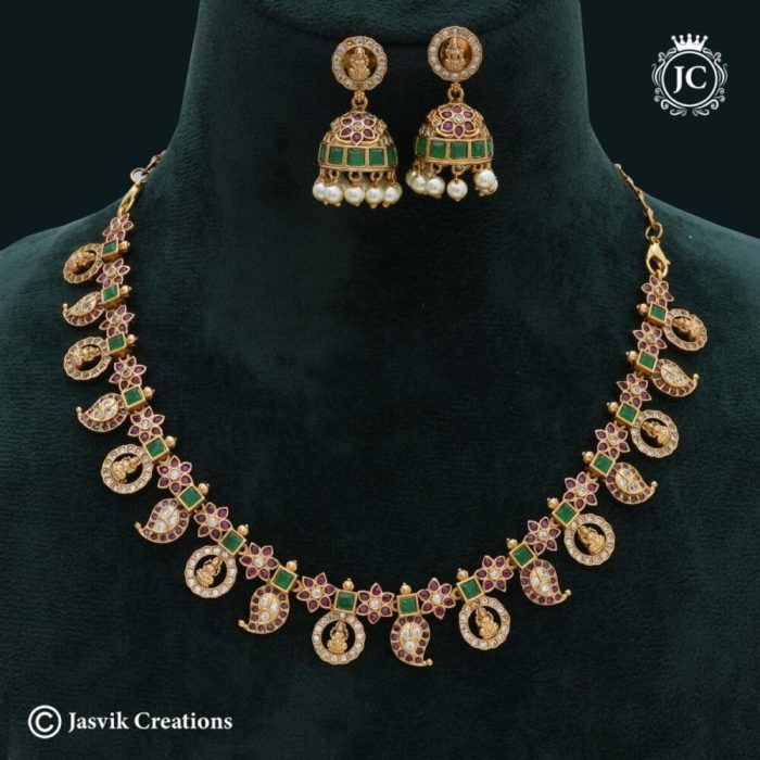 526 Micro Plated LAkshmi Coin NEcklace - - JCNL526 - 850 (2)