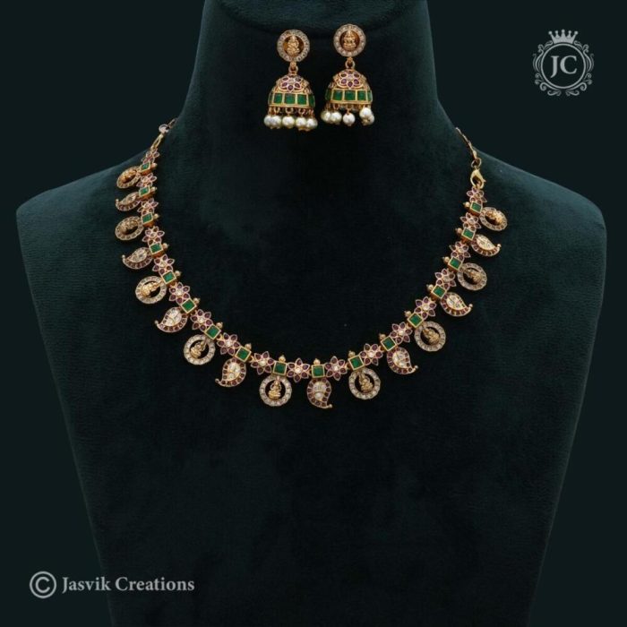 526 Micro Plated LAkshmi Coin NEcklace - - JCNL526 - 850 (3)