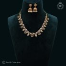 527 Micro Plated LAkshmi Coin NEcklace( Red White )- JCNL527 - 850 (2)