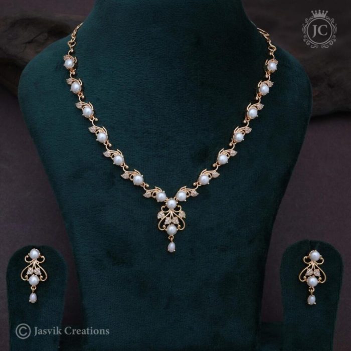 534 Microplated Pearl NEcklace – JCNL534 – 850
