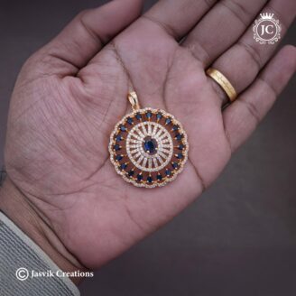 83 Micro Plated Ad Pendent ( Blue ) – JCPT083 -499 (10)