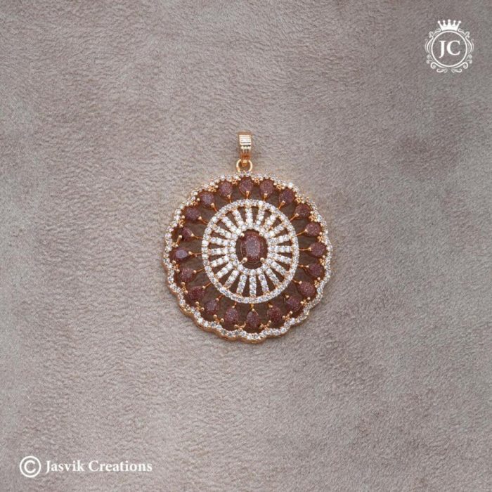 86 Micro Plated Ad Pendent Rajavardhni - JCPT086 - 499 (14)
