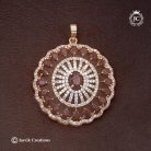 86 Micro Plated Ad Pendent Rajavardhni - JCPT086 - 499 (16)