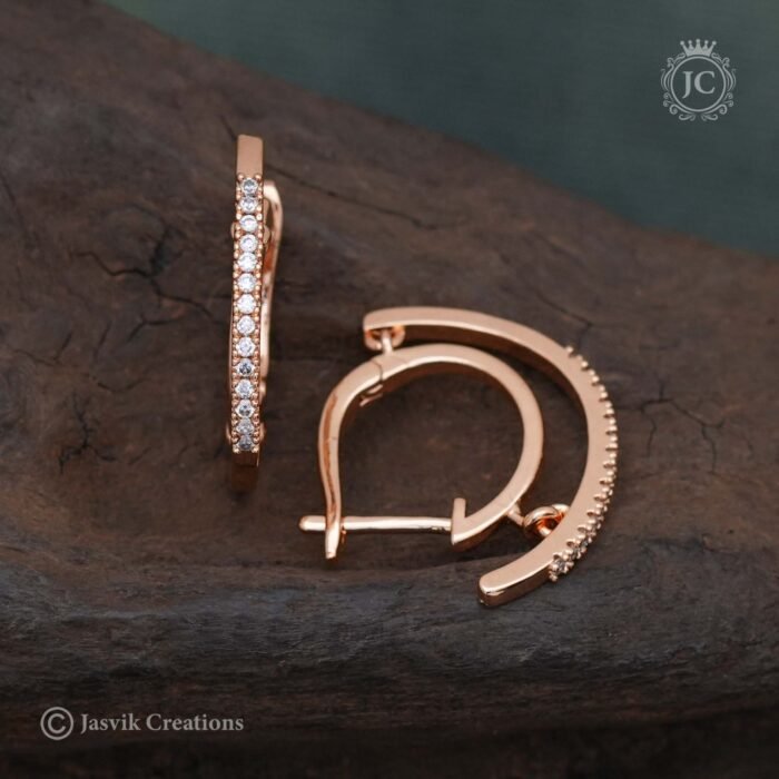 99 Rose Gold Ear Ring - JCRG099 120 (4)