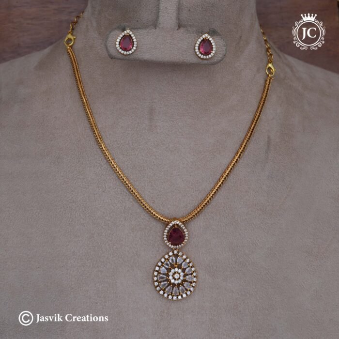 Antique-Simple-Detachable-Attikai-Set-(Red)---299-(1) JCNL494