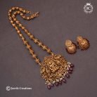 160 Matte-Finish-Lakshmi-Chetti Nadu-Mid Haram ( Red Hangings ) JCHM160 (2)