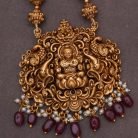 160 Matte-Finish-Lakshmi-Chetti Nadu-Mid Haram ( Red Hangings ) JCHM160 (3)
