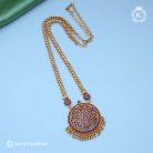 165 Microplated Red green Pendent Stone Haram- JCHM165 - 650 (6)