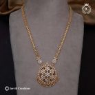 166 Microplated Wjite Pendent Stone Haram - JCHM166- 650 (3)
