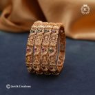 230 Matte Finish LAskhmi Bangle Set - JCBN230 - 350 (1)