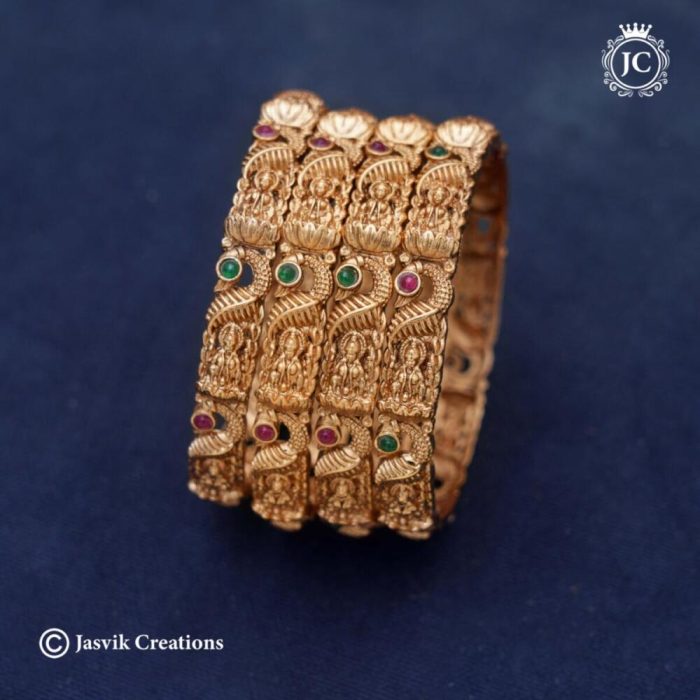 230 Matte Finish LAskhmi Bangle Set – JCBN230 – 350 (3)