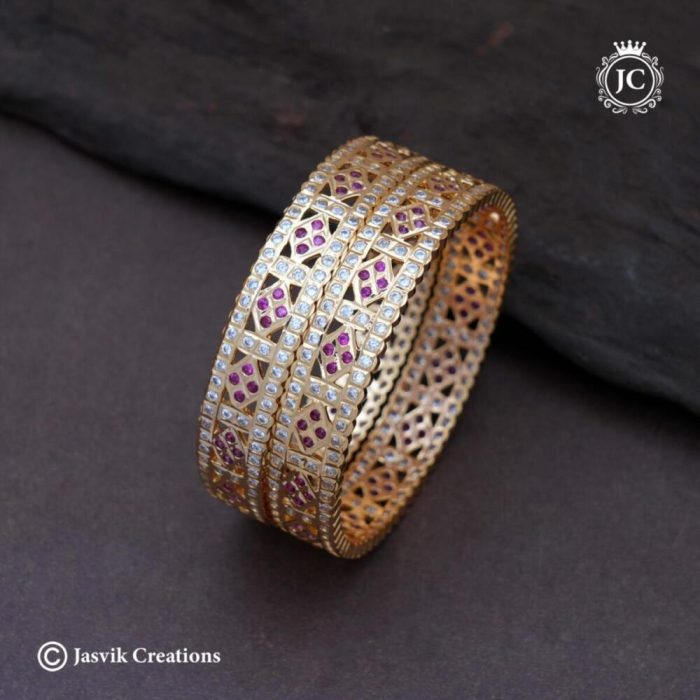 234 Impon Broad Bangle - JCBN234 - 999 2.4 - 2.8