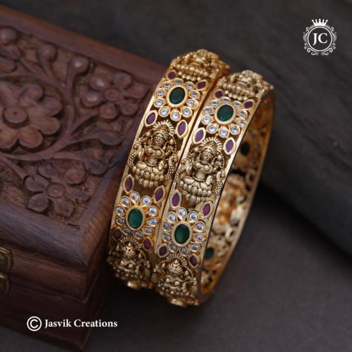 238 Premium Antique Lakshmi Bangle JCBN238 - 599 (2)