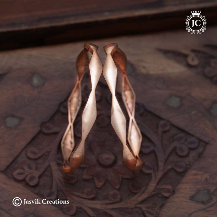 242 Impon Plain Diamond Cut Bangle (5)- JCBN242 - 499