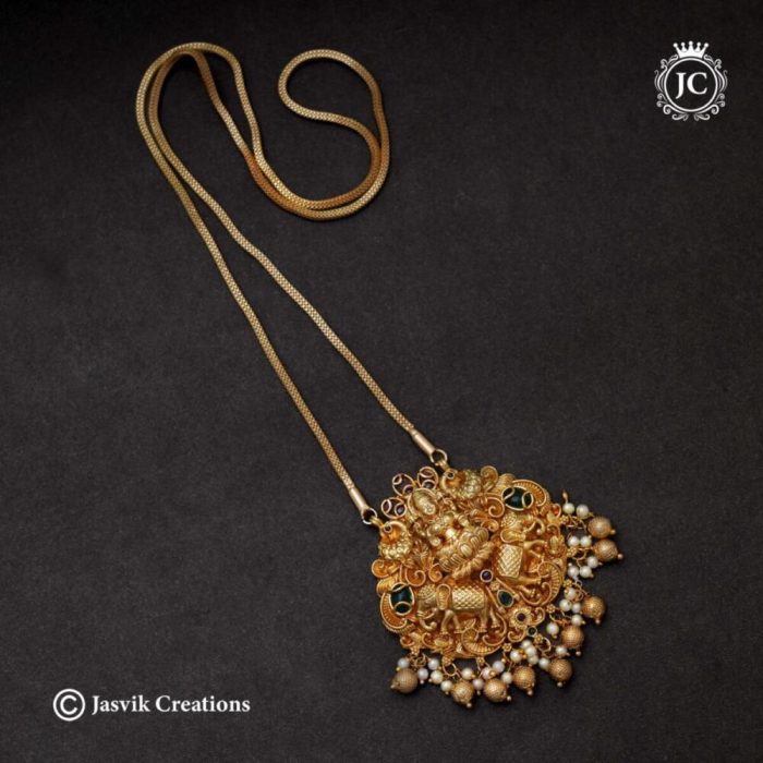 438 PRemium-Antique-Laksjmi-Dollar–with-Micro-chain-JCCH438 –850-24-950-30-(4)