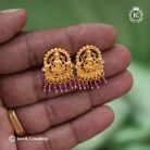 506 Microplated-Lakshmi-Ear-Rings-Red -JCER506 -199-(6)