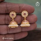 518 Microplated PEarl Jhumka - JCER518 - 399 (9)