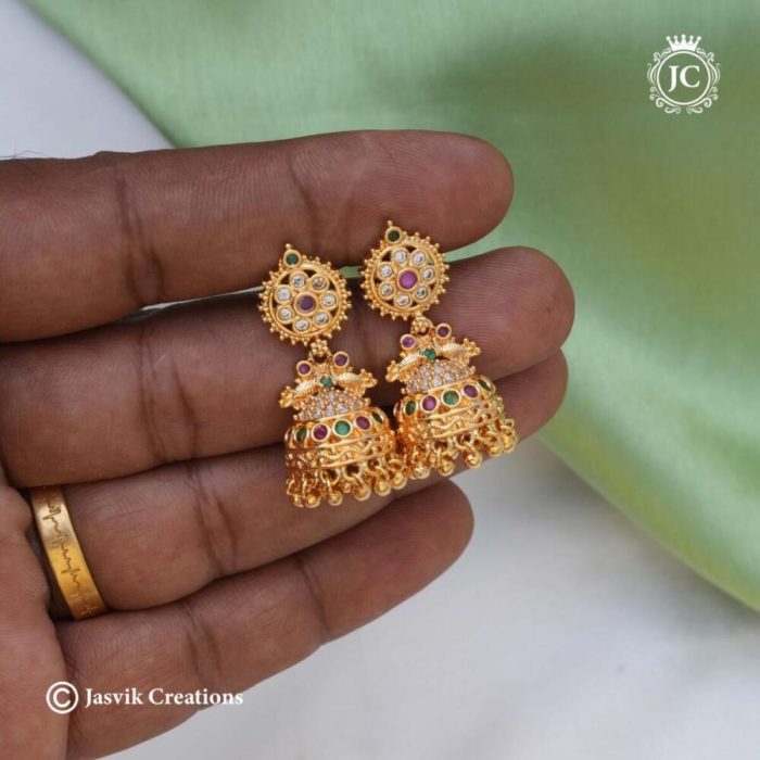 532 Micro plated Jhumka - JCER532 - 350 (3)