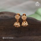 537 Real Gold Cute Stone Jhumka- JCER537 -190 (5)