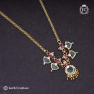 558 Micro Plated Pallaka Necklace -JCNL558 - 450 (2)