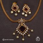 572 Pallak Red Necklace- JCNL572 - 499 (3)