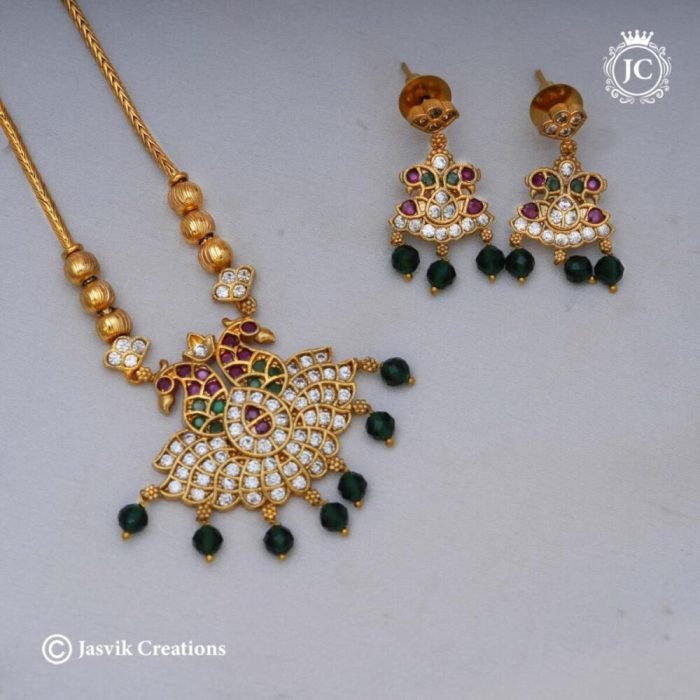 579 Antique Simple Peacock Necklace - JCNL579 -575 (3) 579 Antique Simple Peacock Necklace - JCNL579 -575 (3)