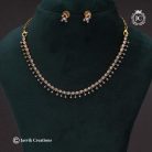 582 Micro plated White AD Necklace- JCNL582 - 499 (2)