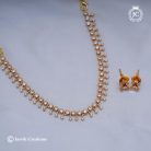 582 Micro plated White AD Necklace- JCNL582 - 499 (3)