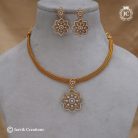 584 Premium Antique Necklace ( White) - JCNL584 - 450 (3)