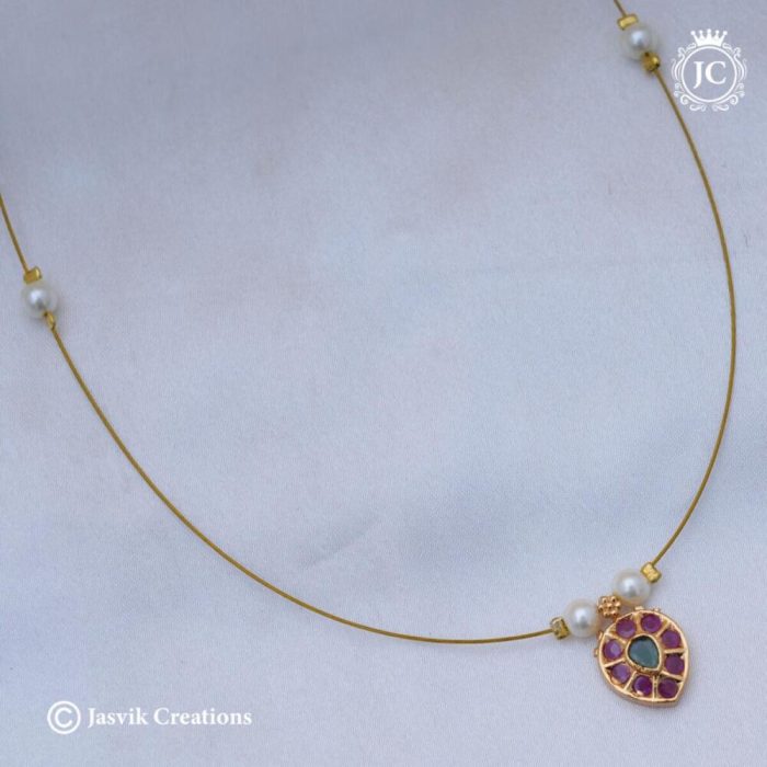 586 Simple Invisble Neacklace - JCNL586- 170 (2)