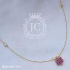 587 Simple Invisible Flower Necklace - JCNL587 - 170 (2)