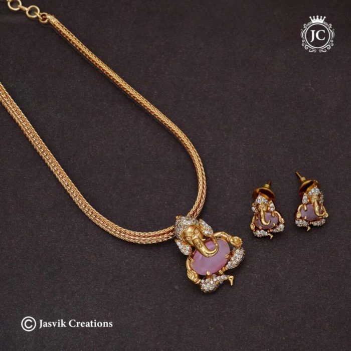 593 Vinayagar Detachable Pendent Set – JCNL593 -650 (3)