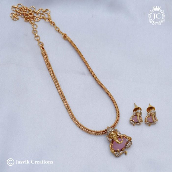 593 Vinayagar Detachable Pendent Set – JCNL593 -650 (5)
