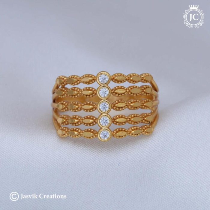 64 Microplated Finger Ring with Stone - JCFR064 - 150 (2)