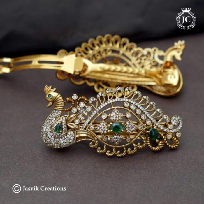17 Premium-antique-Finich-Peqcock-Hair-clip- JCHB017 -550-(4)