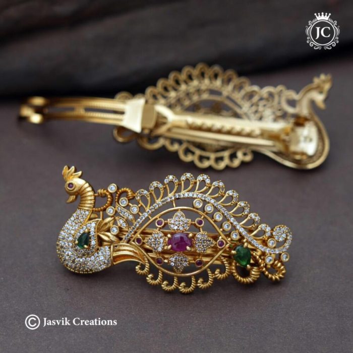 17 Premium-antique-Finich-Peqcock-Hair-clip- JCHB017 -550-(5)