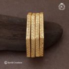 247 Microplated Budget Friendly Xhexon shape bangle - JCBN247- 299 (3)