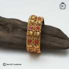 259 Matte Finish Corel with elephant Bangle – JCBN259 – 299 2.4 -2.8 (3)