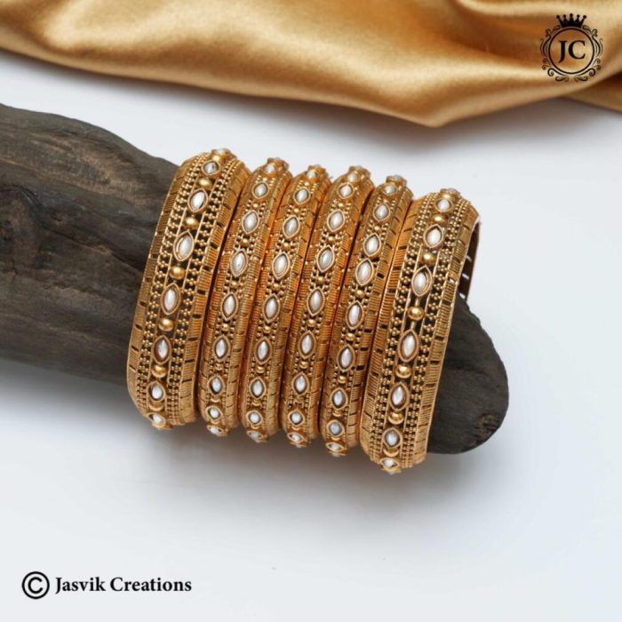 260 Matte Finish Pearl Bangle -JCBN260 - 599 2.4 - 2 (2)