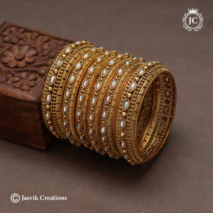 260 Matte Finish Pearl Bangle -JCBN260 - 599 2.4 - 2 (3)