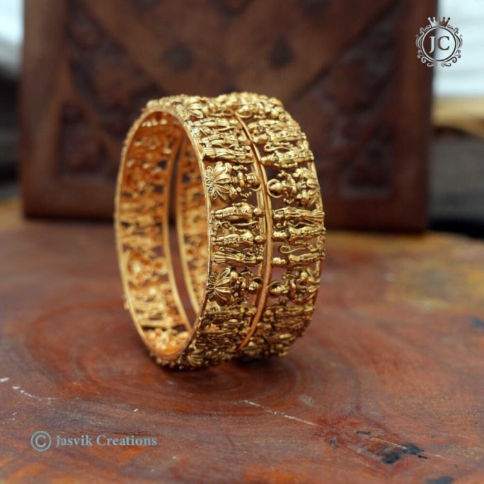 261 Matte Finish Rama PArivar with Lakshmi Bangle -JCBN261 - 299 2.4 - 2 (4)