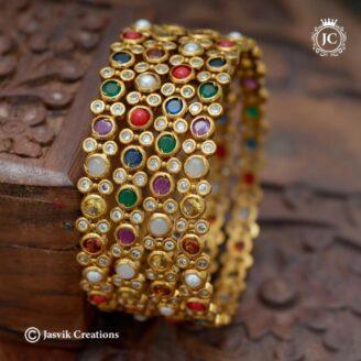 Premium Antique  Navarathna Bangle -  JCBN265
