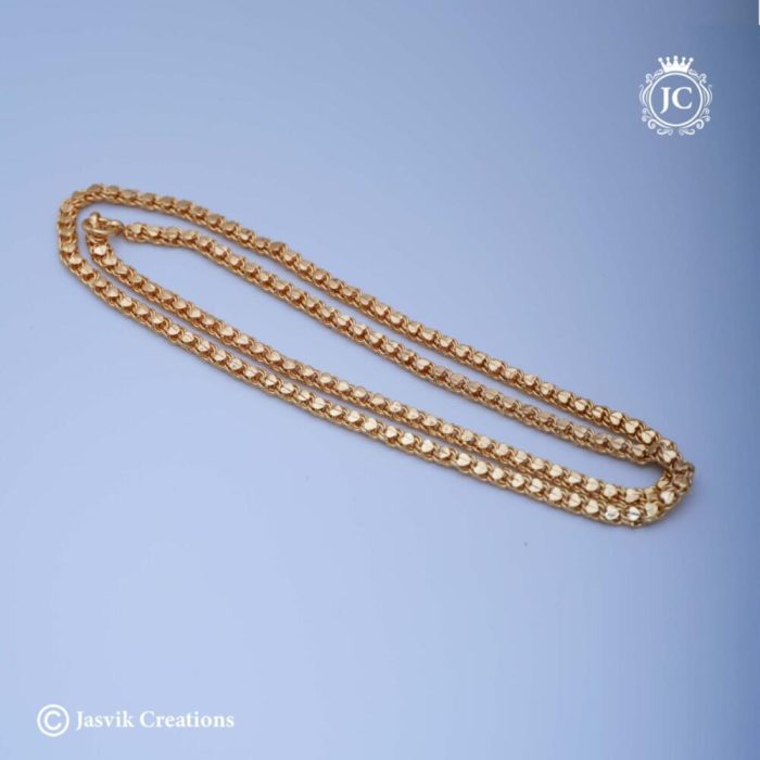 454 Micro plated Thin Heart Chain - JCCH454 - 350 24 450 30 (2)