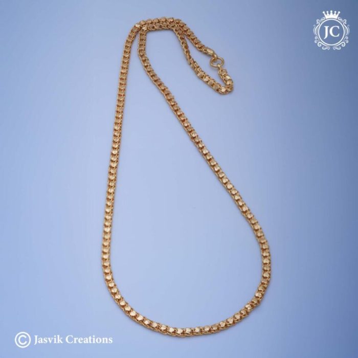 454 Micro plated Thin Heart Chain - JCCH454 - 350 24 450 30 (3)