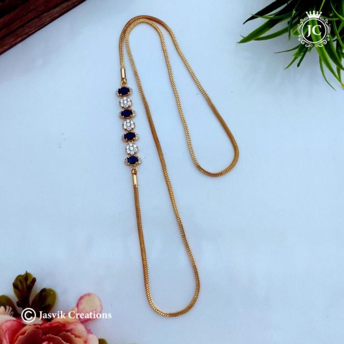 464 Microplated Stone Mugappu Chain 24 Inch - JCCH464 - 650 (1) copy 464 Microplated Stone Mugappu Chain 24 Inch - JCCH464 - 650 (1) copy