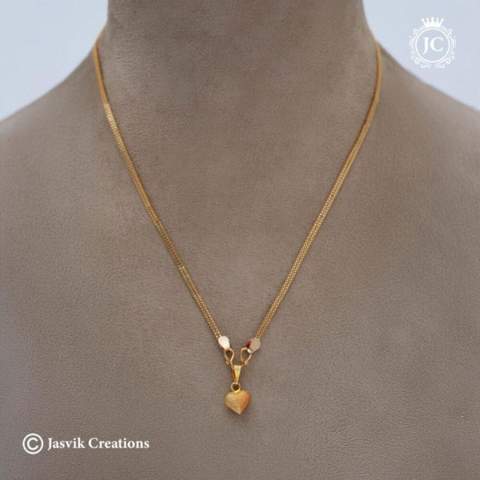 464 Simple Daily wear Haert dollar Short Chain – JCCH464 – 270 (3)
